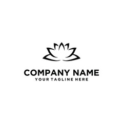 Fototapeta premium Lotus flower logo vector design. company logo design.