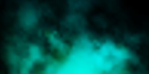 Dark Blue, Green vector pattern with clouds. Shining illustration with abstract gradient clouds. Colorful pattern for appdesign.