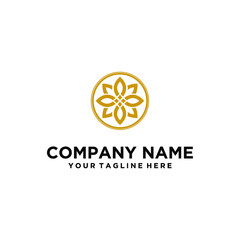 Lotus flower logo vector design.  company logo design.