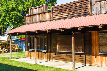 Old Wooden Concession Stand At Local County Fair