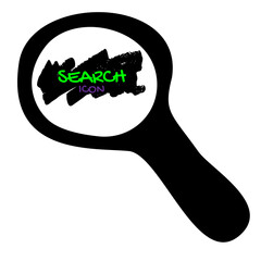 Search. Lens. Hand Drawn Outline Style Minimal, Modern, and Elegant SEO Search Engine Optimization Icon. Vector Logo Editable. Button for interface, infographic or app.