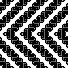 Design seamless monochrome zigzag pattern