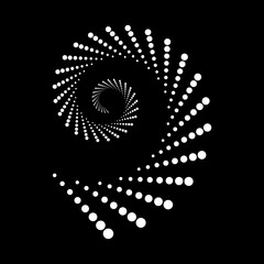 Design spiral dots backdrop