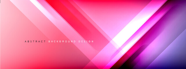 Motion concept neon shiny lines on liquid color gradients abstract backgrounds. Dynamic shadows and lights templates for text