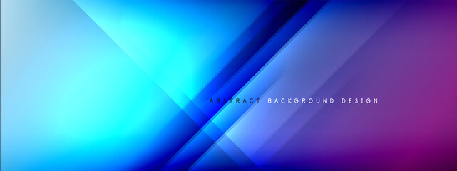 Motion concept neon shiny lines on liquid color gradients abstract backgrounds. Dynamic shadows and lights templates for text