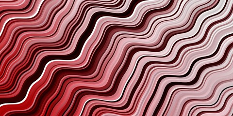 Light Red vector template with curves. Gradient illustration in simple style with bows. Template for cellphones.