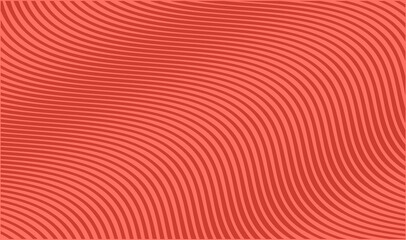 Coral Trendy Color Background with Diagonal Stripes. Vector Illustration.