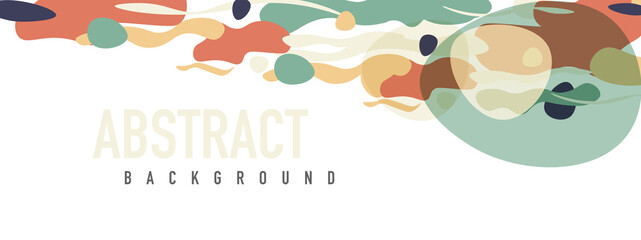 Trendy liquid style shapes abstract design, dynamic vector background for placards, brochures, posters, web landing pages, covers or banners