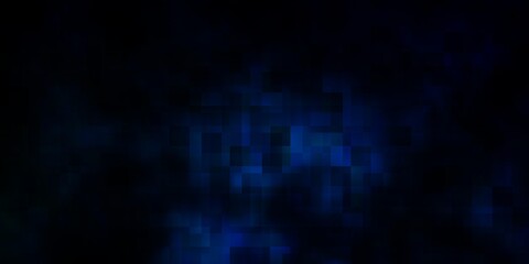 Dark BLUE vector template with rectangles.