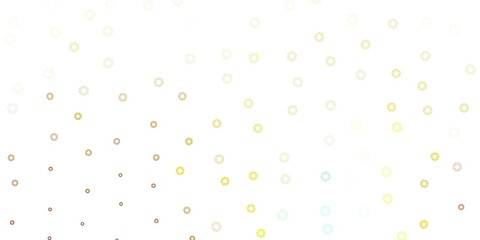 Light blue, yellow vector layout with circle shapes.