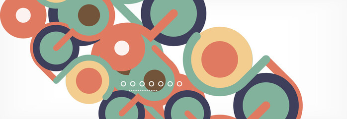 Circles and lines abstract background for covers, banners, flyers and posters and other templates