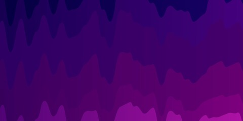 Dark Purple vector texture with circular arc. Bright illustration with gradient circular arcs. Pattern for busines booklets, leaflets