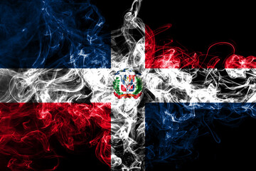 Dominican Republic smoke flag
