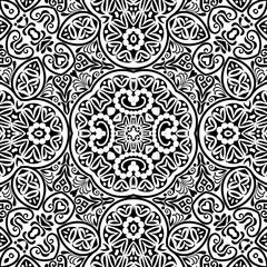 Fototapeta premium Vector ethnic hand drawn ornamental background.