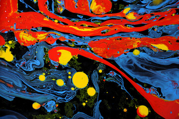 Abstract palette of colorful background,Abstract Art Acrylic Painting Texture Background,spring colors,summer colors,spring festival background,painted Surface design, texture wall-Illustration