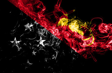 Papua New Guinea smoke flag