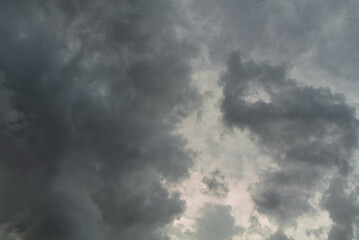 Dark cloudy sky , rainny season