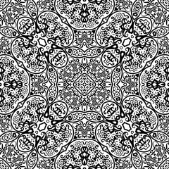 Vector ethnic hand drawn ornamental background.