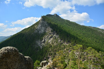 mountain top against the sky