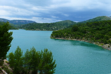 The Bimont lake near Aix en Provence, France
