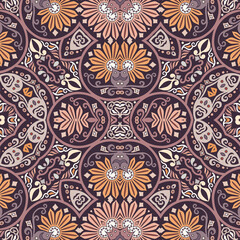 Vector ethnic nature ornamental background