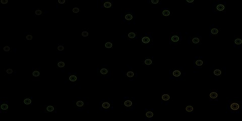 Dark Green vector template with esoteric signs.