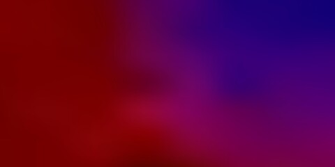 Light blue, red vector gradient blur drawing.