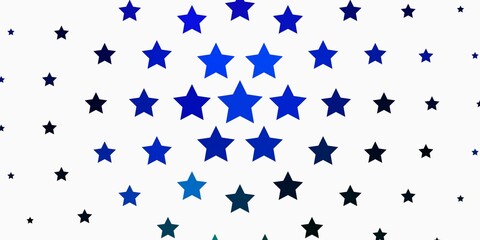 Light Multicolor vector template with neon stars. Blur decorative design in simple style with stars. Pattern for websites, landing pages.