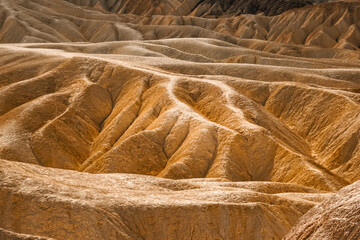 Sandstone structures at Zabriskie Point in the Death Valley National Park