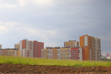 Fototapeta na wymiar residential building in the city