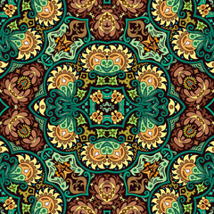 Vector ethnic nature ornamental background