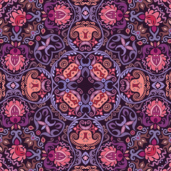 Vector ethnic nature ornamental background