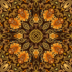 Vector ethnic nature ornamental background