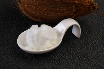 Dietary Coconut oil in the bowl