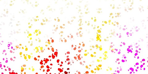 Light multicolor vector background with random forms.