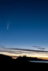 Neowise Comet. Dunstanburgh Castle, Northumberland.