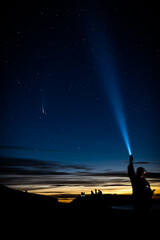 Neowise Comet. Dunstanburgh Castle, Northumberland.