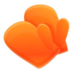 Metallurgy gloves icon. Cartoon of metallurgy gloves vector icon for web design isolated on white background