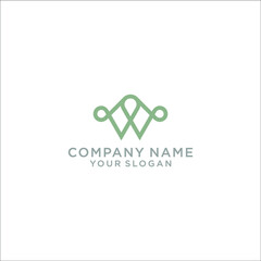 Fototapeta premium letters W and S look simple, clean, abstract & professional. This logo very recomended for Law or civil litigation firm.