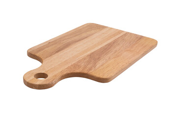 Natural kitchen board isolated on white background	