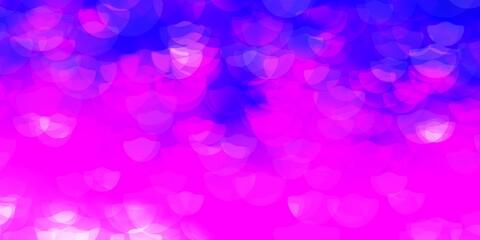 Light Purple, Pink vector background with spots.