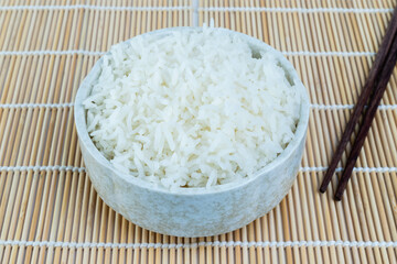 Rice in a cup.