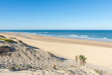 CAP FERRET (Bassin d'Arcachon, France), la plage de La Torchère sur l'Atlantique