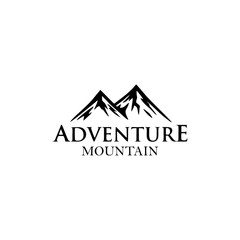 Mountain adventure vector logo design concept