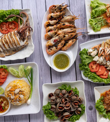 Thai Sea Food Mixed Dishes 