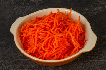 Korean carrot in the bowl