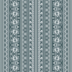 Abstract ethnic floral pattern, vector background