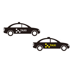 taxi set, icon vector illustration sign