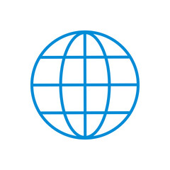 globe vector icon, world symbol
