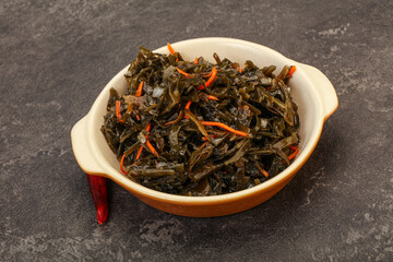 Seaweed cabbage with carrot and sesame